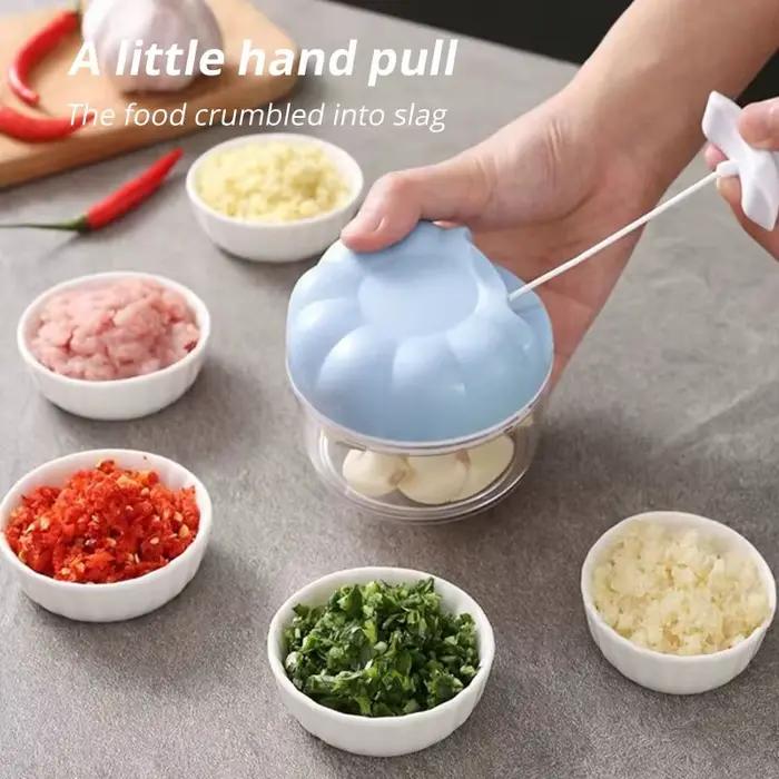1pc bleu/rose manuel ail masher main tirer cuisine ménage Type ail mélangeur braisé ail haché gadgets
