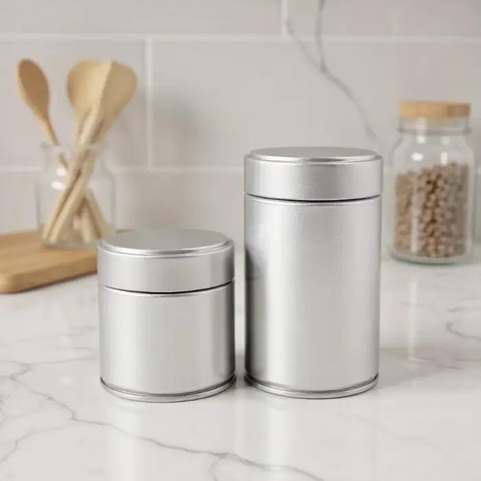 Boîte à thé hermétique en fer blanc – Récipient de stockage scellé pour thé en feuilles mobiles