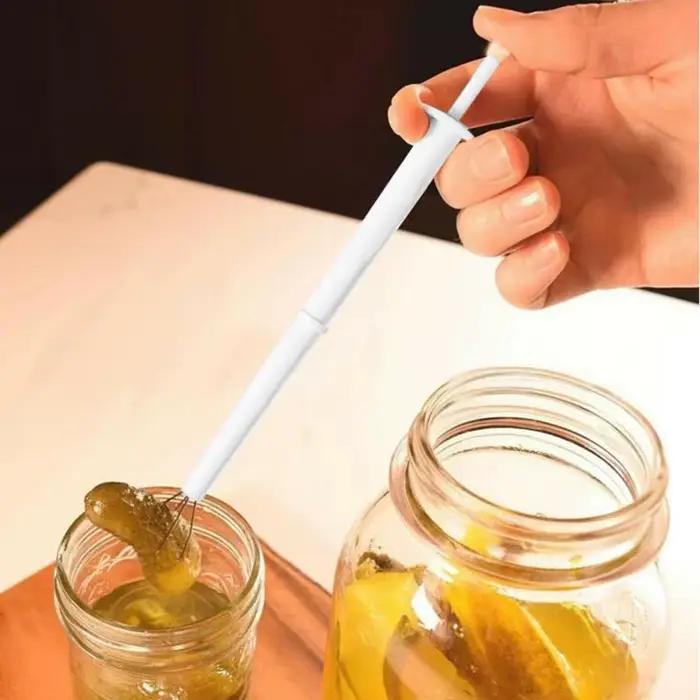 Ramasseur de cornichons multifonction, fourchette à cornichons, outils de préhension des aliments pour pince à cornichons, Olive et poivre, Clips de cuisine propres et faciles à utiliser