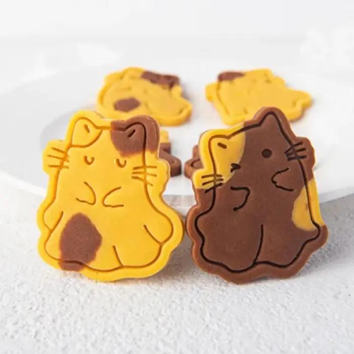 Moule à Biscuits en Forme de Chaton de Dessin Animé