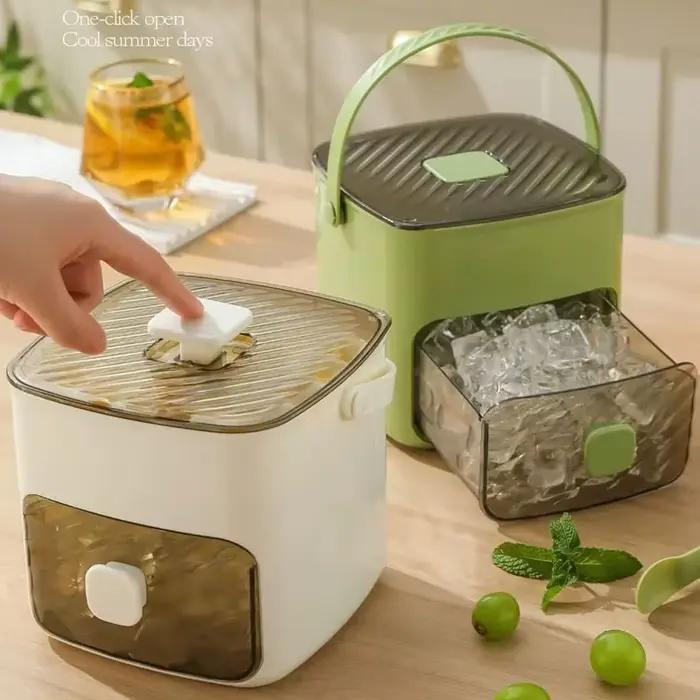 Moule à glaçons à 48 grilles réfrigérateur réutilisable machine à glaçons facile à utiliser pour glaçons maison boissons fraîches occasions spéciales famille amis