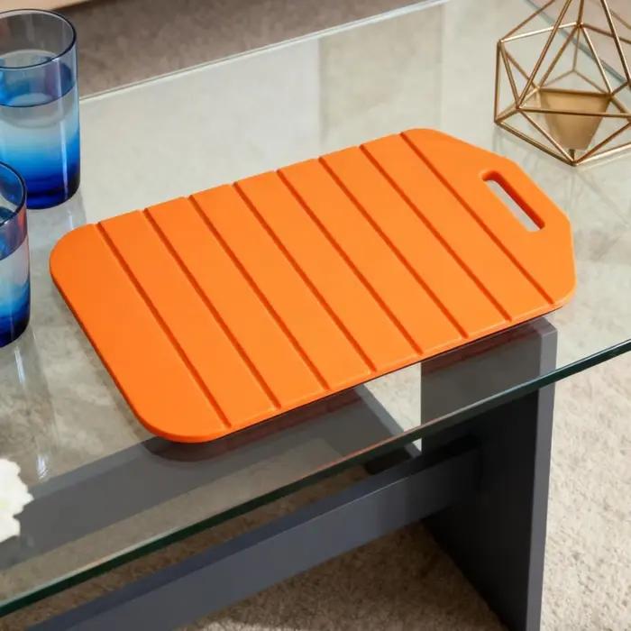 Planche à découper pliable double face en plastique respectueuse de l'environnement pour la cuisine maison camping comptoir appartement