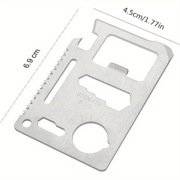 1/2 pièces Pack 11 en 1 carte de crédit multi-outil