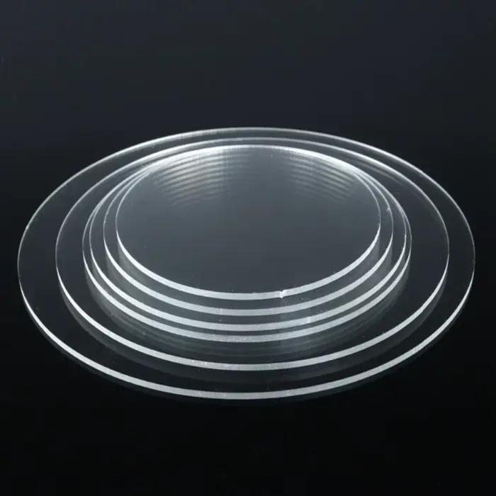Disque à Gâteaux Rond en Acrylique de 10/15/20/25/30cm