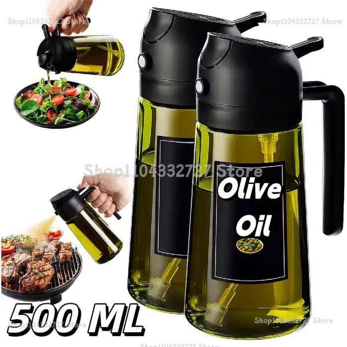 Distributeur d'huile d'olive en plastique pour accessoires de cuisine
