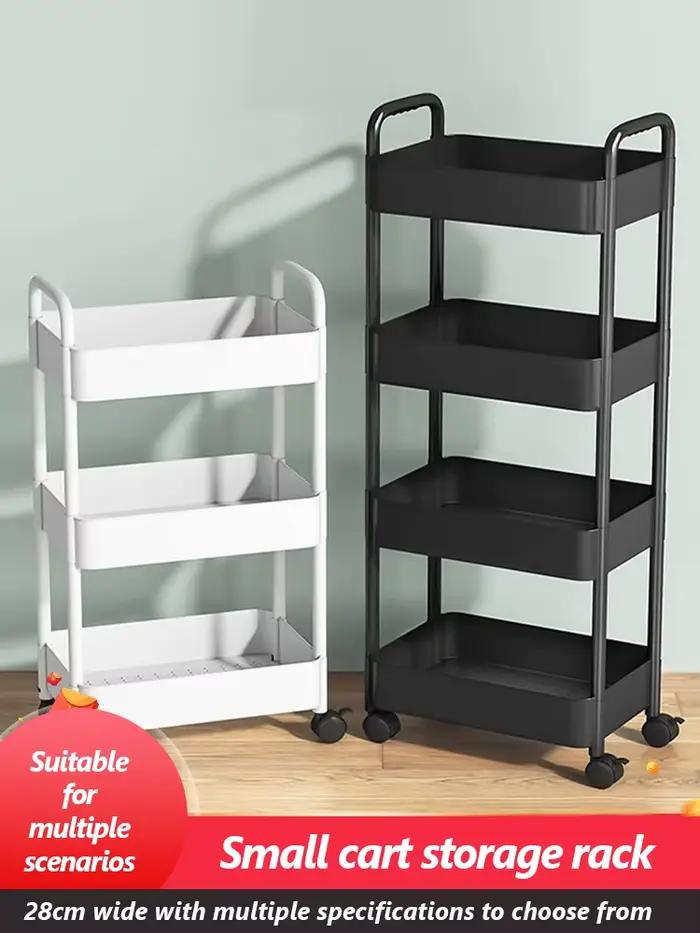 Chariot de cuisine multicouche sur pied, support de rangement sur pied, salle de bain, support de rangement mobile, chariot de collation pour salon