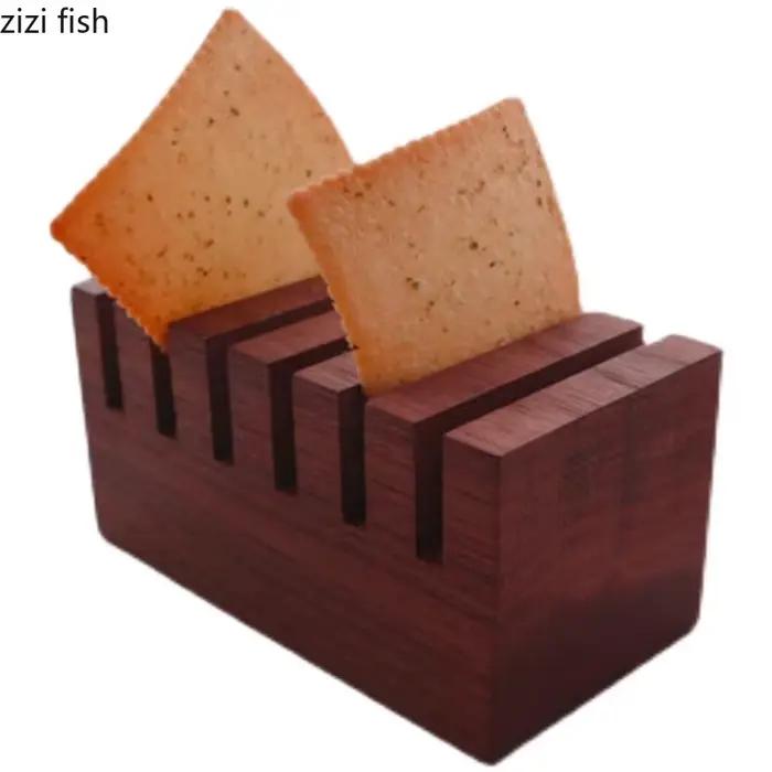 Plateau rectangulaire en bois pour restaurant