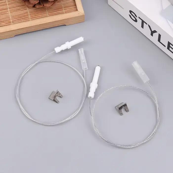 Allumeur de rechange pour cuisiniere a gaz pieces de plaque cuisson electrode bougie d'allumage avec fil dallumage broche en ceramique pour maison et famille occasions speciales
