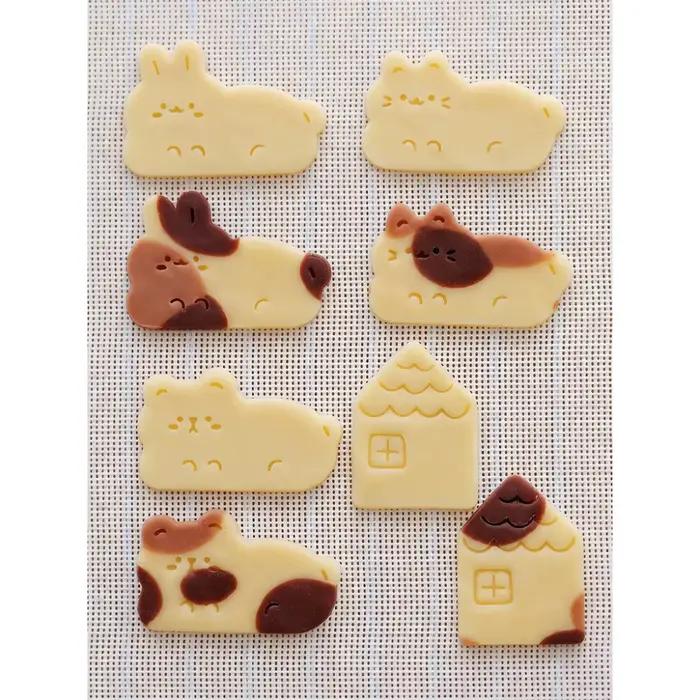 Emporte-pièces DIY mignons en forme de chat, moule à biscuits pressable, ustensiles de pâtisserie pour la cuisson à domicile