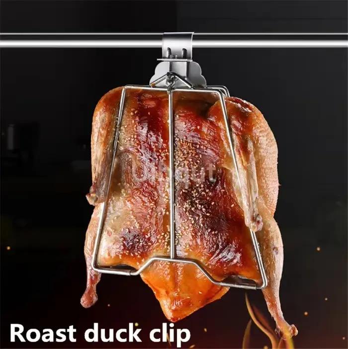 Clip de canard rôti de poulet en acier inoxydable