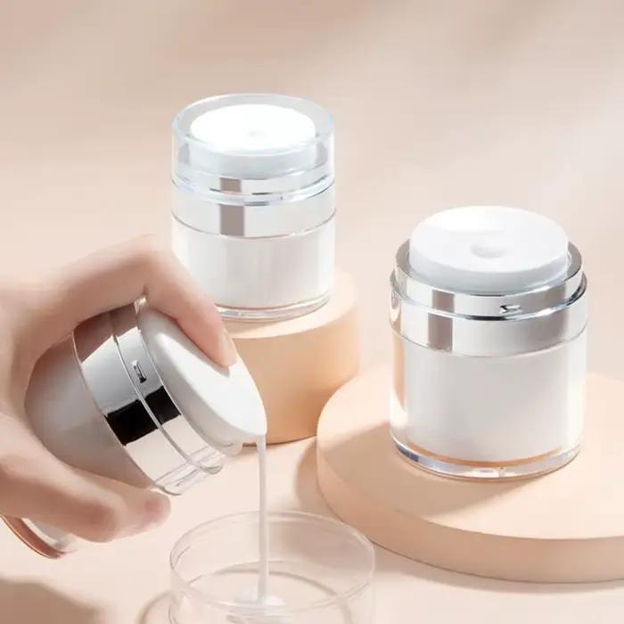 Bouteille de crème sous vide 15ml 30ml 50ml 100ml, bouteille de Lotion à pression, sous-bouteille de crème pour le visage, bouteille de Lotion acrylique, bouteilles de stockage, pots