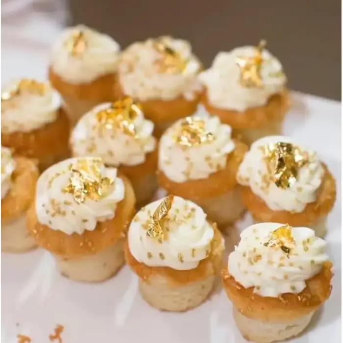 2g de paillettes or rose pour la décoration de pâtisserie