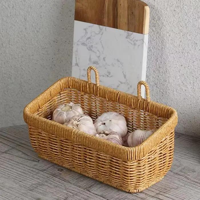 【Meilleure vente】 panier de rangement d'ail de gingembre garde-manger organisateur d'articles divers bac