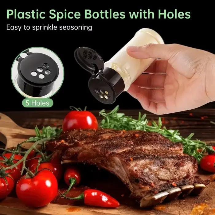 Pot d'assaisonnement en plastique, 100ml, 5 à 20 pièces/ensemble, bouteille de vinaigre, condiments pour barbecue