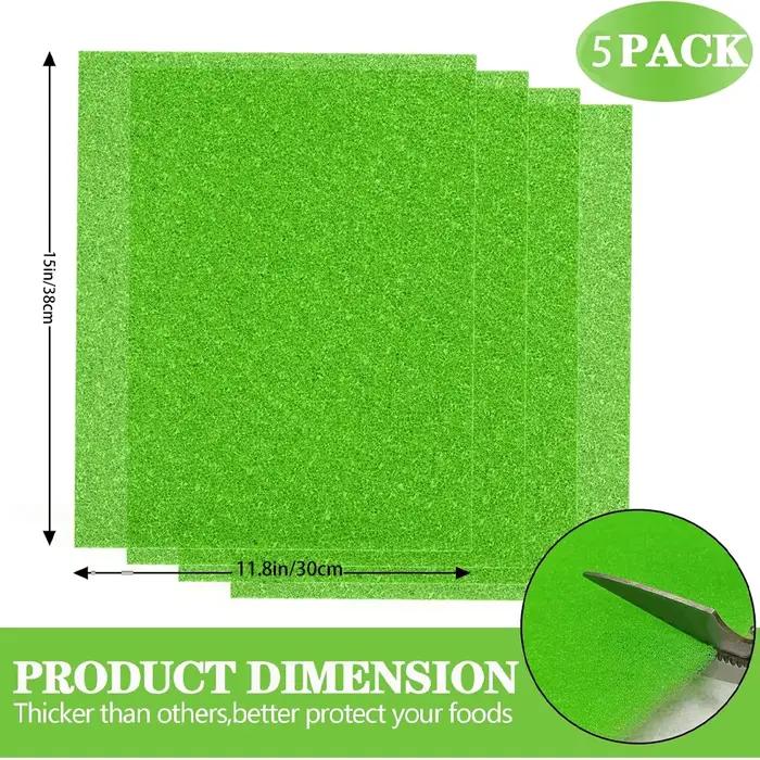 Tapis réutilisable pour prolonger la durée de vie des fruits et légumes dans les tiroirs du réfrigérateur – Prévient la dégâts des produits frais – Tapis de protection pour étagères de réfrigérateur