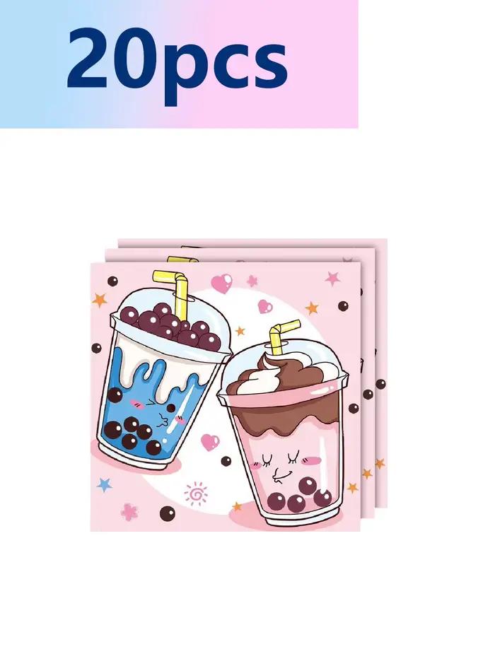 Articles de fête sur le thème du thé au lait