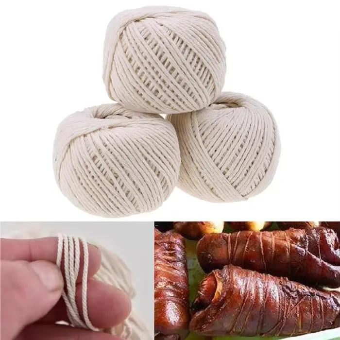 1 rouleau 229 pieds outils de cuisine boucher coton ficelle viande préparation treillis dinde Barbecue cordes viande saucisse cravate corde cordon