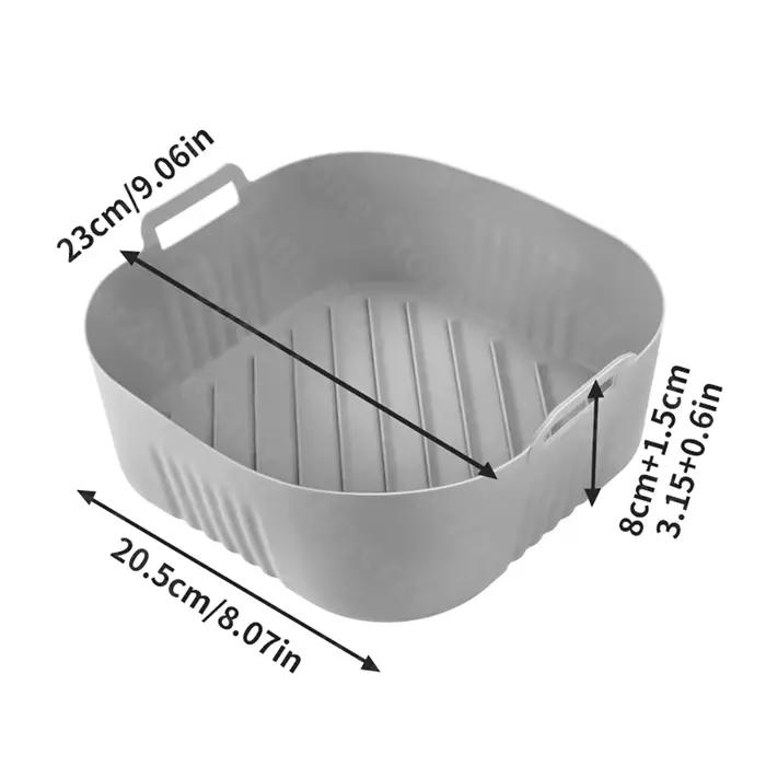 Moule de friteuse à Air carré de 23cm