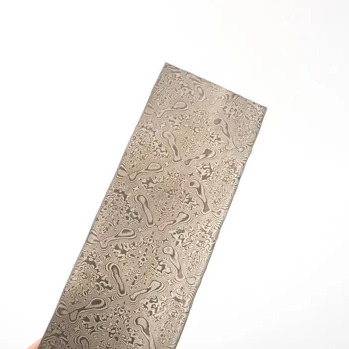 Plaque de acier Damas sans cœur pour lames de couteau, billettes de fabrication de couteaux, HRC59, Acier inoxydable 13C26 VG10
