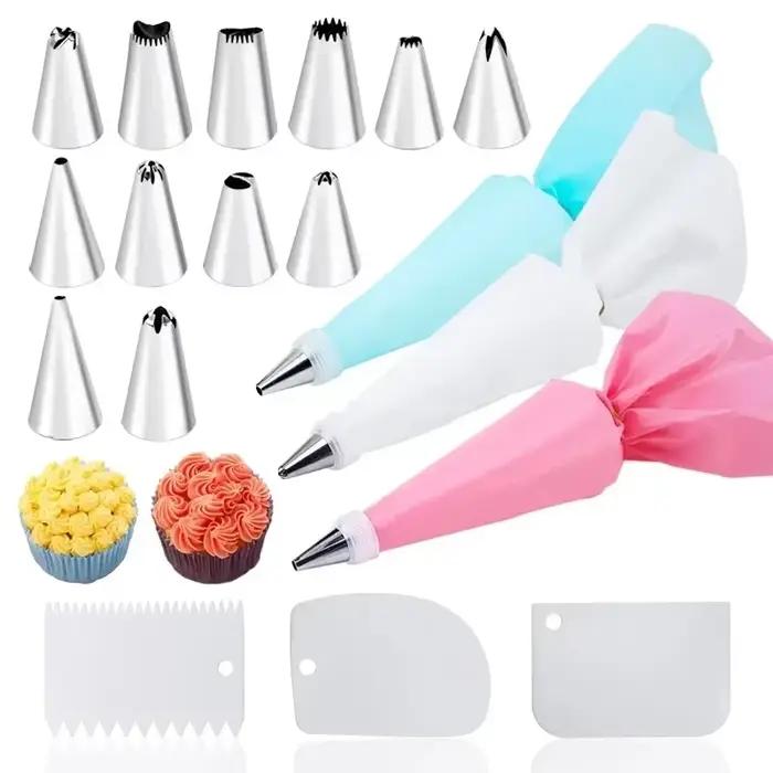 Poche en silicone réutilisable pour glaçage de gâteau
