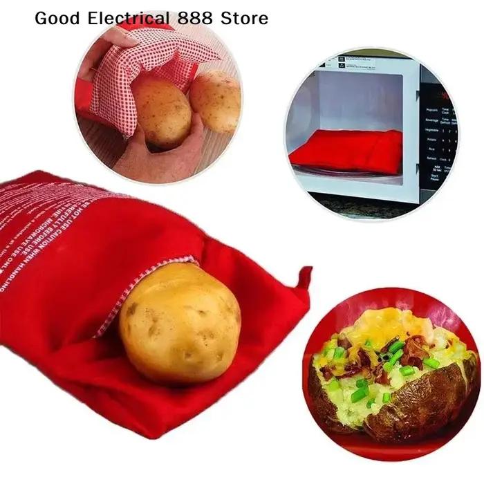 Sac à pommes de terre pour micro-ondes réutilisable
