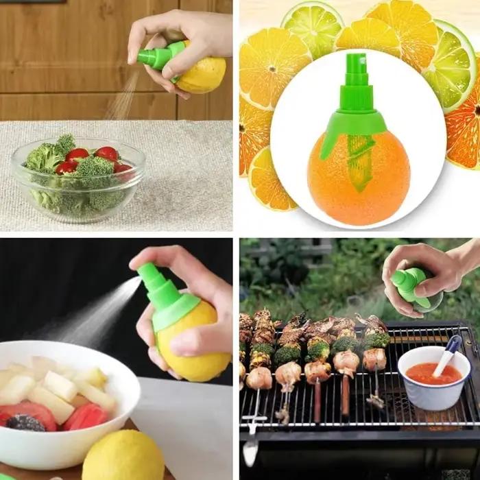 Presse-agrumes manuel pour jus d'orange, brume de citron, presse-fruits Orange, pulvérisateur pour salade, saveur fraîche, outils de cuisine