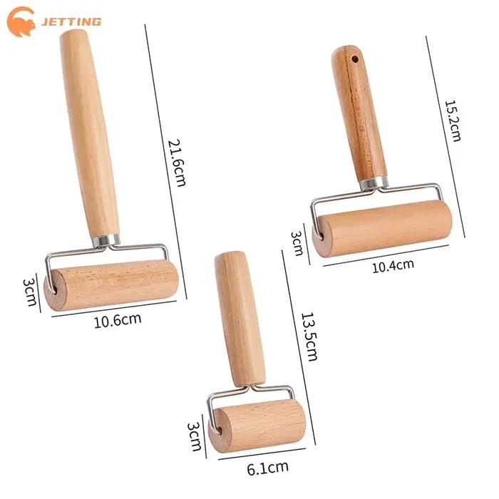 (Nouveau) Petit rouleau à pâtisserie en bois en forme de T