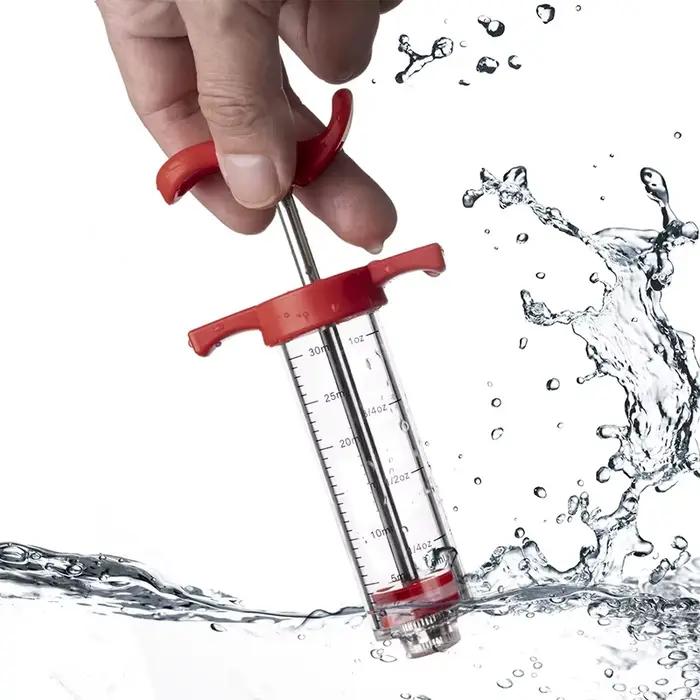 LMETJMA – seringue d'injecteur de viande avec 3 aiguilles
