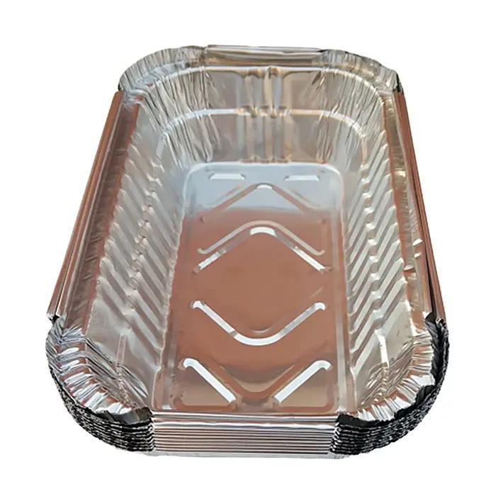 Paquet de 10 casseroles d'égouttement de gril de papier d'aluminium pour le rôtissage de BBQ Weber 700ml