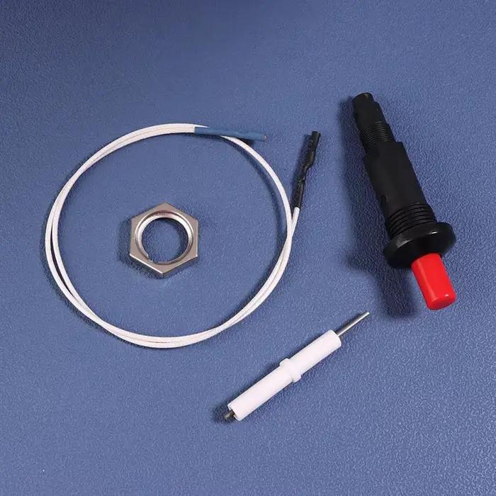 Allumeur piézo-électrique à bouton poussoir avec câble, Kit d'allumage par étincelle, four, poêle, barbecue, Camping, randonnée, cuisine en plein air, appareil ménager