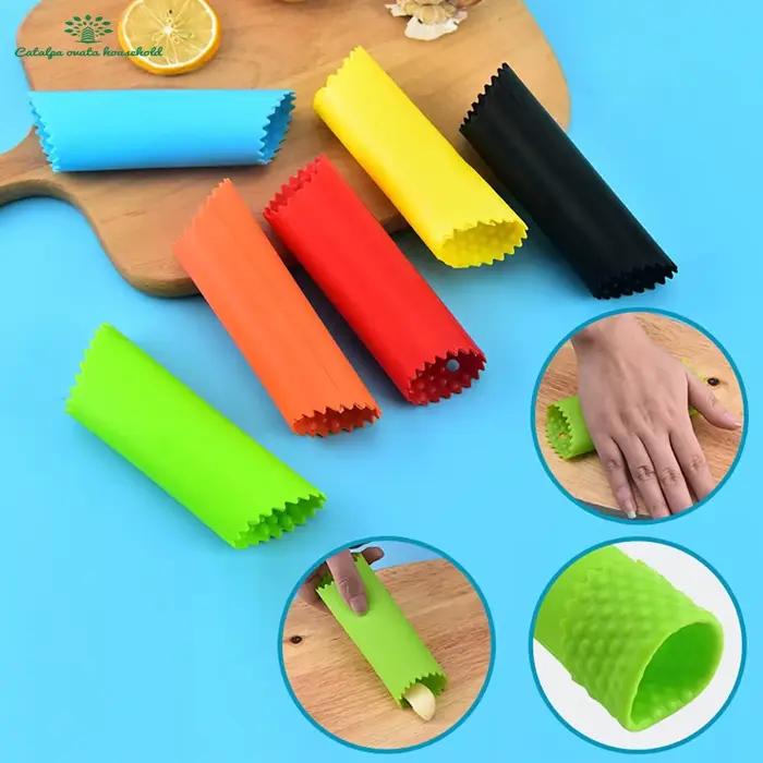Éplucheur d'ail en Silicone