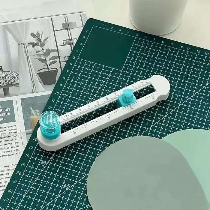 Couteau de découpe rond réglable, outil de découpe artisanal multifonctionnel, coupe-papier circulaire pour scrapbooking, coupe-cartes pour scrapbooking