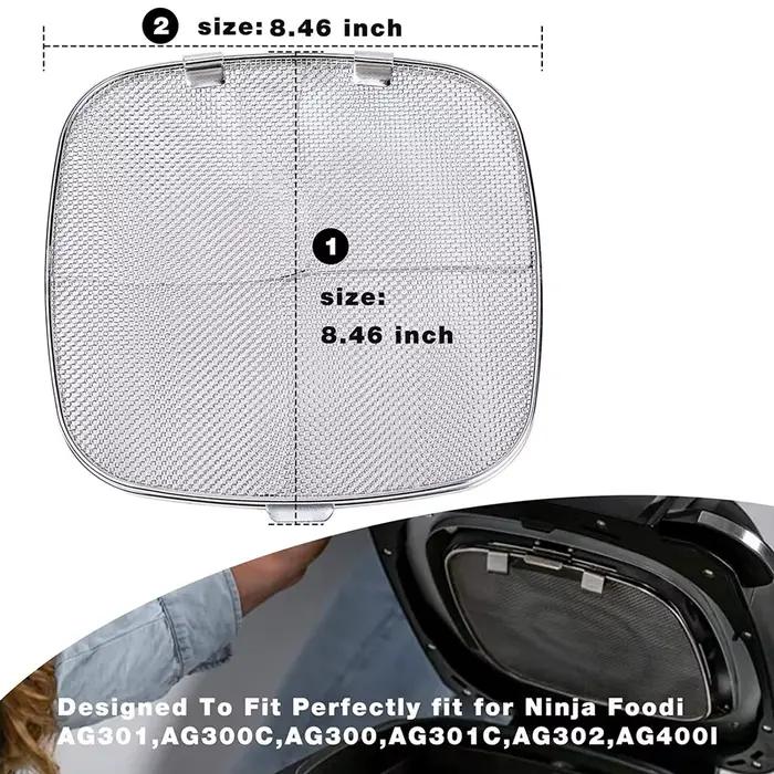 Pare-Éclaboussure de Remplacement en Acier Inoxydable, Grille Intérieure 5 en 1, pour Ninja Foodi AG301 AG300 AG300C AG30/s AG302 AG400