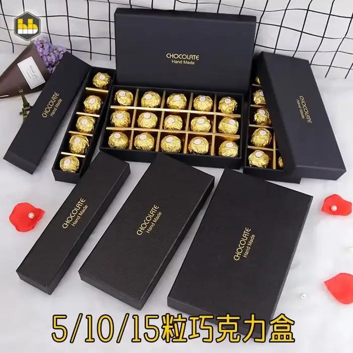 Boîte à Chocolat à Couverture Rigide sur Mesure avec Logo