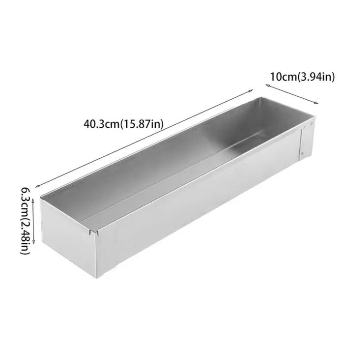 Moule à gâteau Tiramisu au Design amovible professionnel, rectangulaire, en acier inoxydable, pour pain, bricolage avec couvercle, moule à Mousse, boulangerie