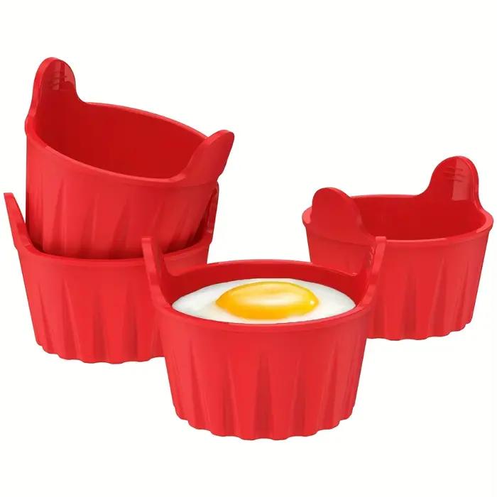 Moules de cuisson antiadhésifs pour friteuse à air et cuiseur vapeur, réutilisables et compatibles lave-vaisselle pour cupcakes, muffins et repas sains