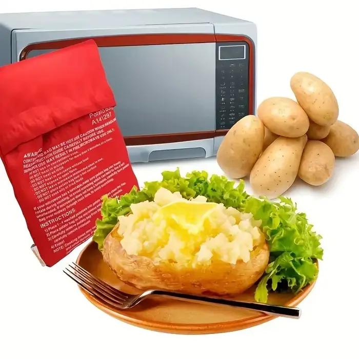Sac de pommes de terre réutilisable pour micro-ondes