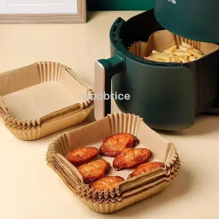 Doublures jetables pour friteuse à Air 50/100 pièces
