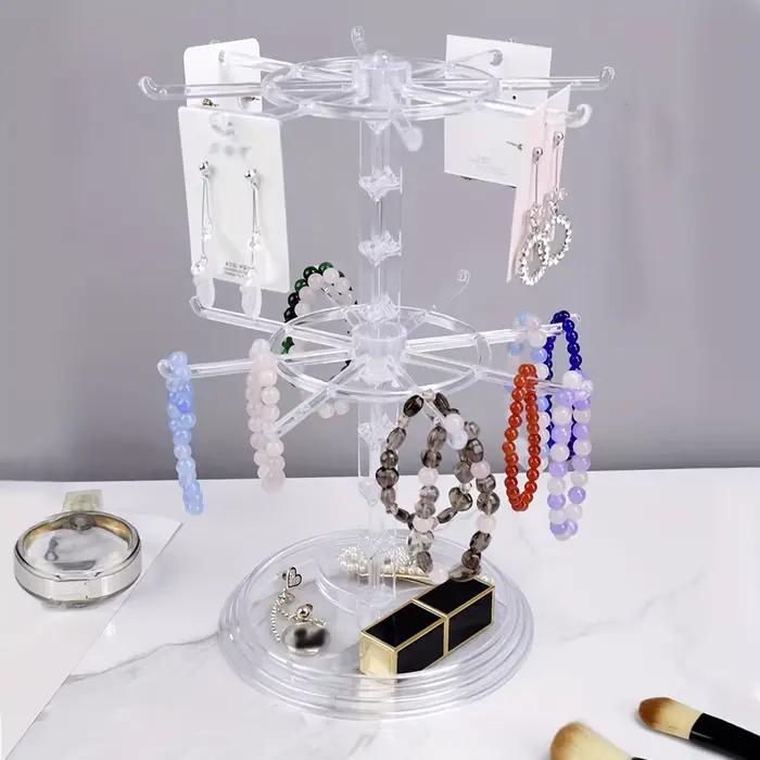 Support de rangement rotatif à 16 crochets avec distance inférieure réglable pour présentoir de porte-clés élégant pour femme et homme occasions spéciales-decoration-interieur-facile-installation-pratique