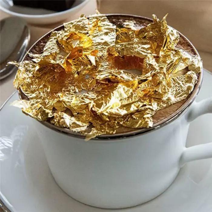 Feuilles de feuille d'or Pure 24K