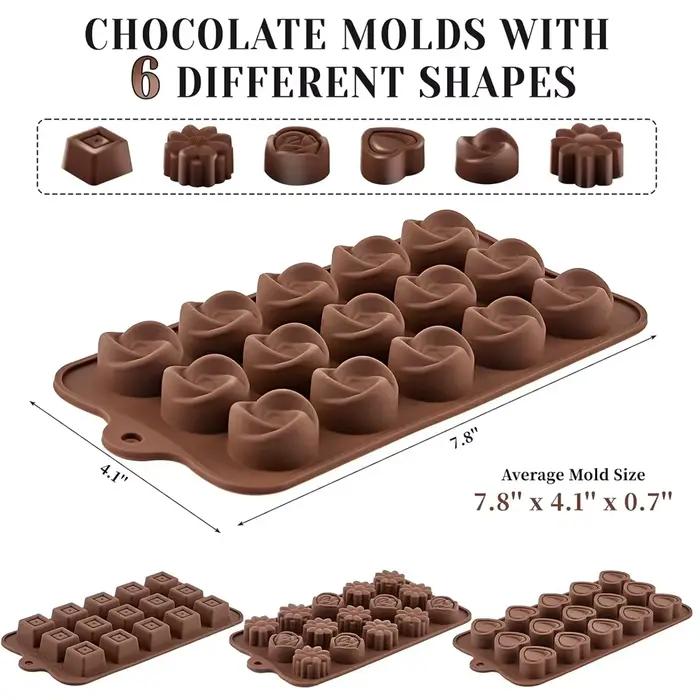 Moules en silicone antiadhésifs pour chocolat et bonbons occasion spéciale cadeau artisanat glaçons bombes graisseuses