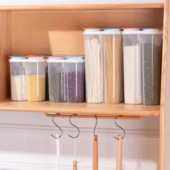 Boîte de rangement en plastique pour céréales de cuisine