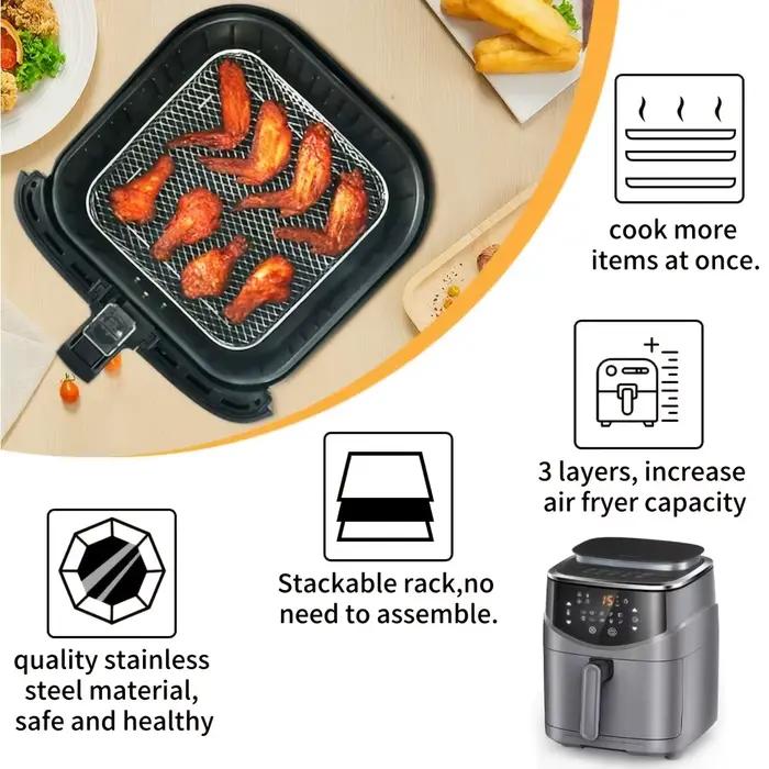 Lot de 1/3 accessoires pour friteuse à air