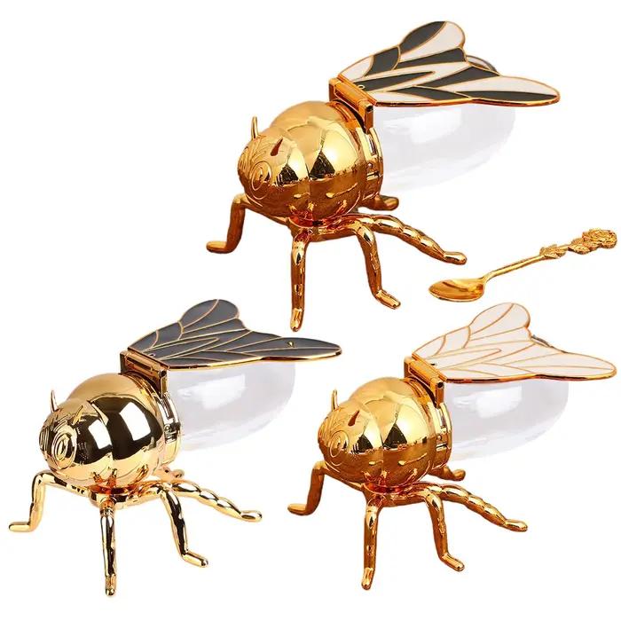 Pot de miel créatif en forme d'abeille