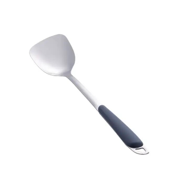 Ensemble d'ustensiles de cuisine en acier inoxydable 6 pièces avec poignées ergonomiques