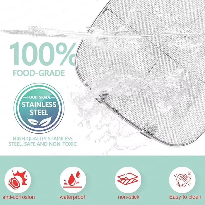 Protection contre les éclaboussures et tapis en papier pour friteuse à Air, pour Ninja AG300 AG301 AG400 AG301C AG300C, Foodi Ninja 5 en 1 Smart Xl, écran en maille pour gril intérieur
