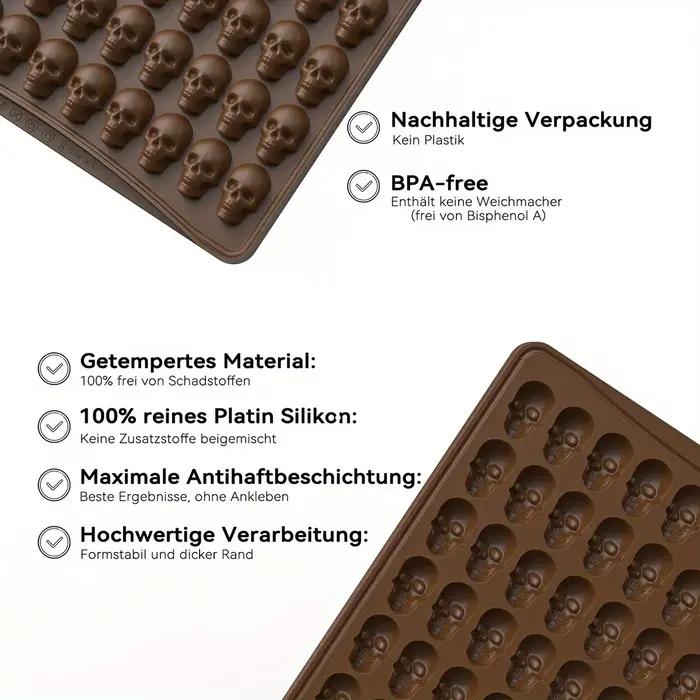 Moule de cuisson en silicone tête de mort