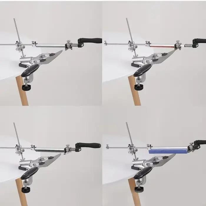RUIXIN PRO-Affûteur de Couteaux Professionnel Jas009, Nouvelle Mise à Niveau 2024, Machine à Affûter, en Alliage Résistant à 360, Outils de Meulage à Rabat