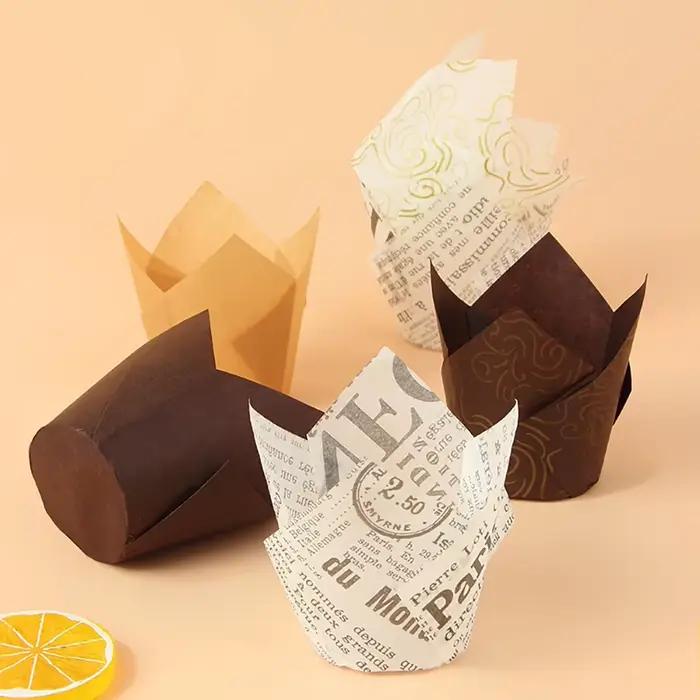 Gobelets en papier pour muffins tulipes