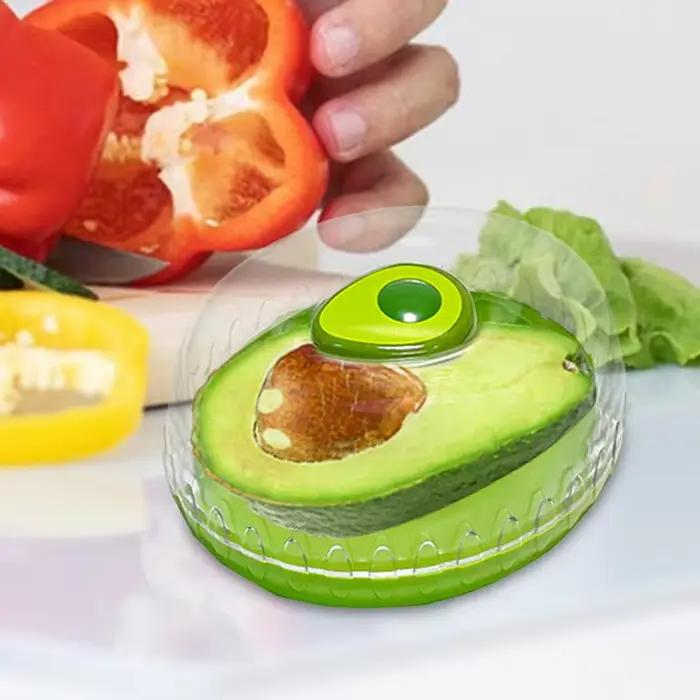 Bol de fruits hermétique de qualité alimentaire pour stockage de citrons, avocats, oranges, fromage, oignons et tomates, idéal pour la maison et les pique-niques
